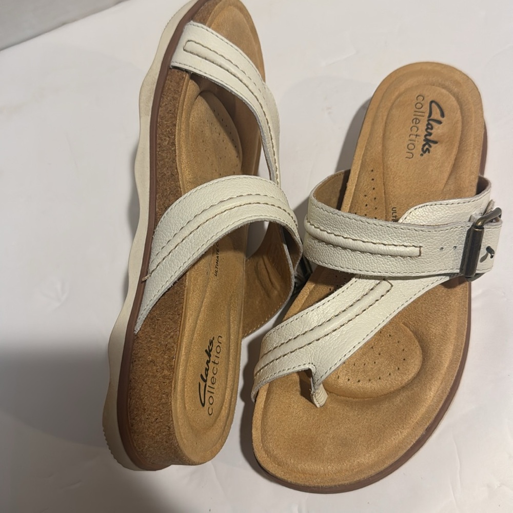 Clarks Brynn Madi Sandal | Women's WHITE | Sandals | Flat Preloved - Picture 4 of 4